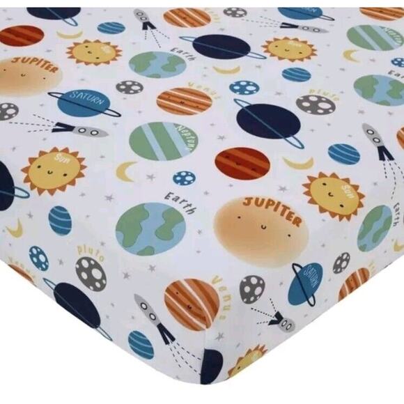 Parent's Choice Space Glow-in-Dark 3-Pc Toddler Bed Set, Comforter, Sheet OEKO - Picture 5 of 11